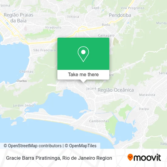 Gracie Barra Piratininga map