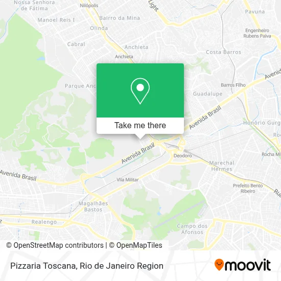 Pizzaria Toscana map