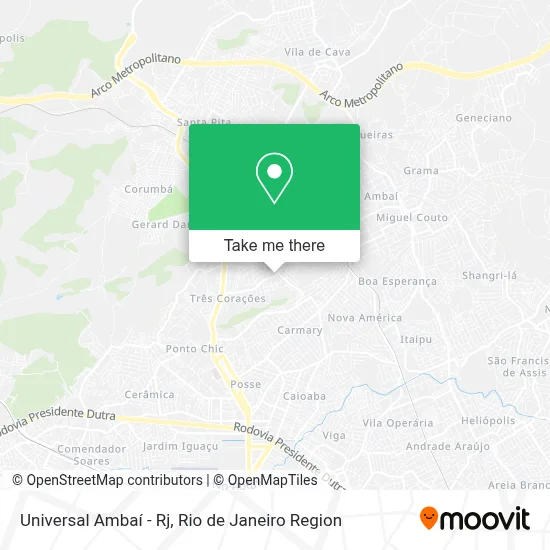 Universal Ambaí - Rj map