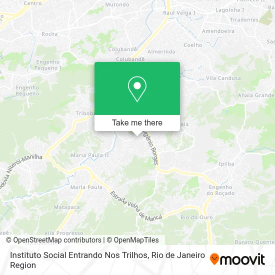 Instituto Social Entrando Nos Trilhos map