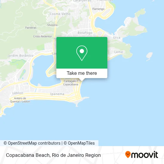 Copacabana Beach map