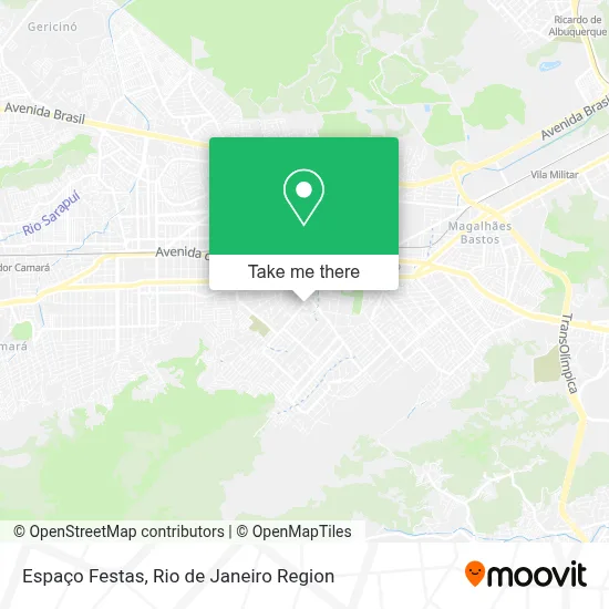 Espaço Festas map