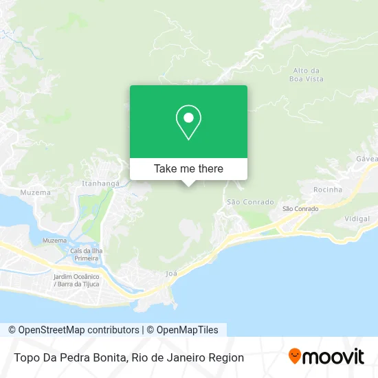 Topo Da Pedra Bonita map