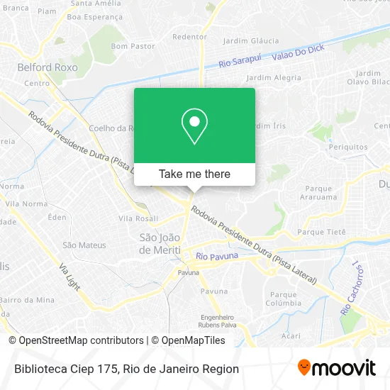 Biblioteca Ciep 175 map
