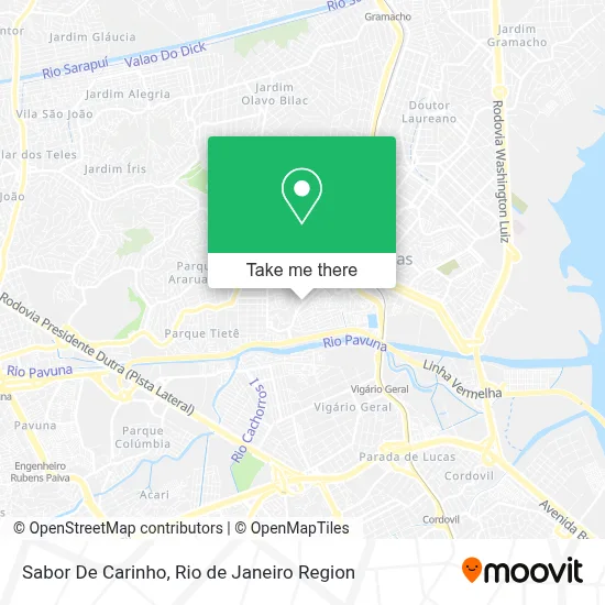 Sabor De Carinho map