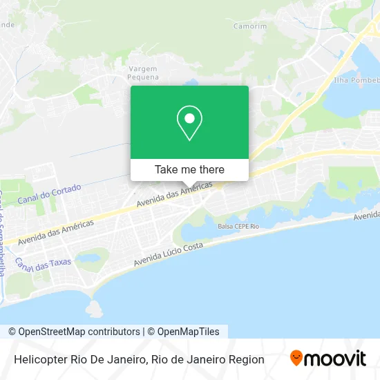 Helicopter Rio De Janeiro map