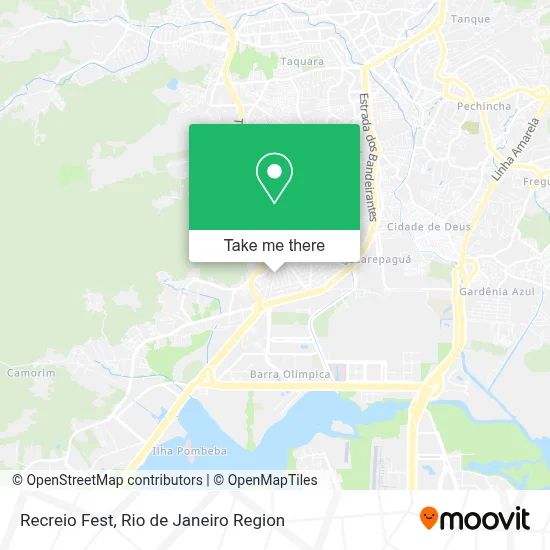 Recreio Fest map