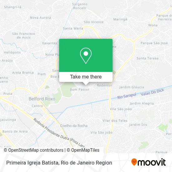 Primeira Igreja Batista map