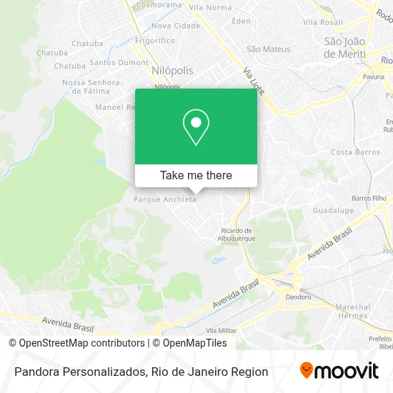 Pandora Personalizados map