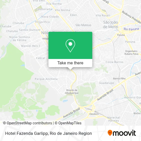 Hotel Fazenda Garlipp map