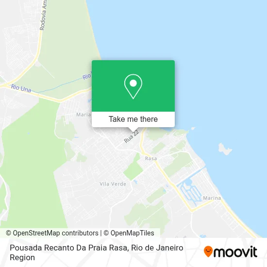 Pousada Recanto Da Praia Rasa map