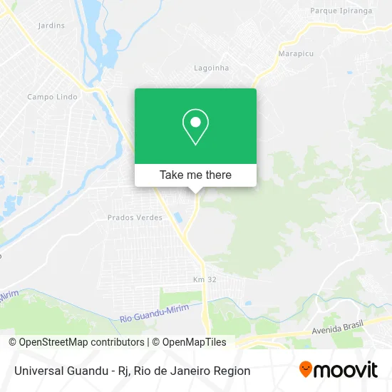 Universal Guandu - Rj map