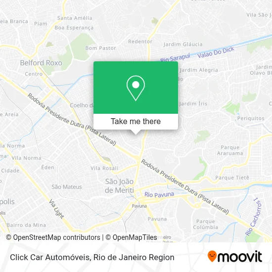 Click Car Automóveis map