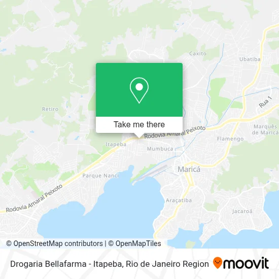 Drogaria Bellafarma - Itapeba map