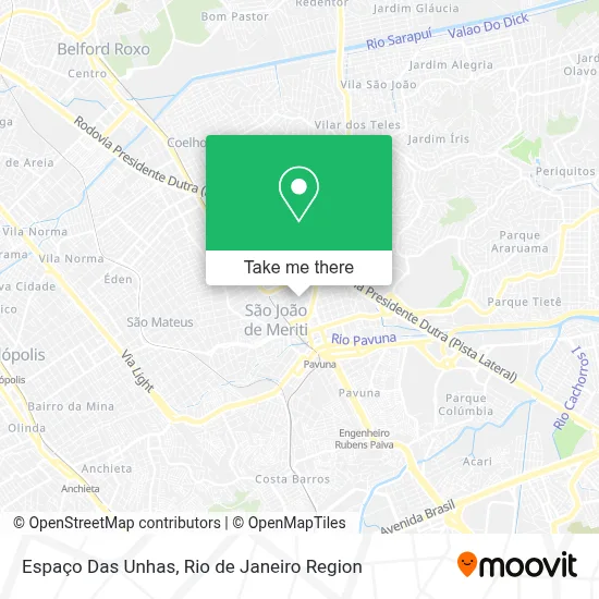 Espaço Das Unhas map