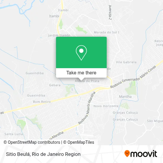 Sitio Beulá map