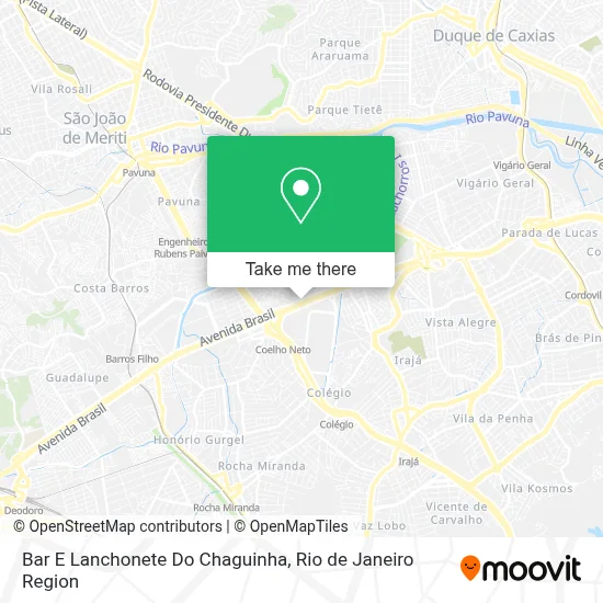 Bar E Lanchonete Do Chaguinha map