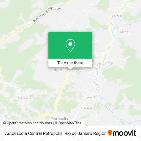 Autoescola Central Petrópolis map