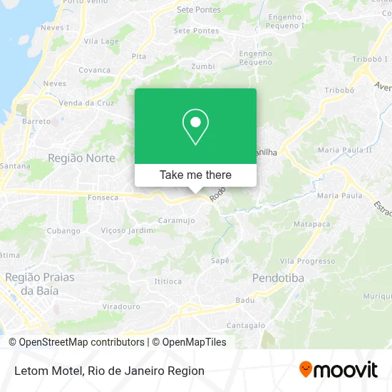 Letom Motel map