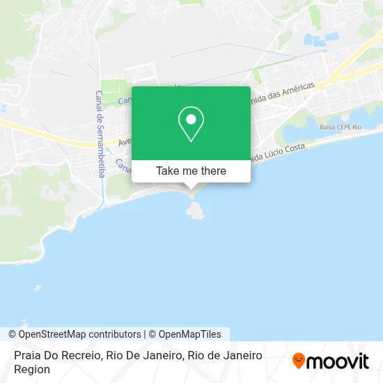Praia Do Recreio, Rio De Janeiro map