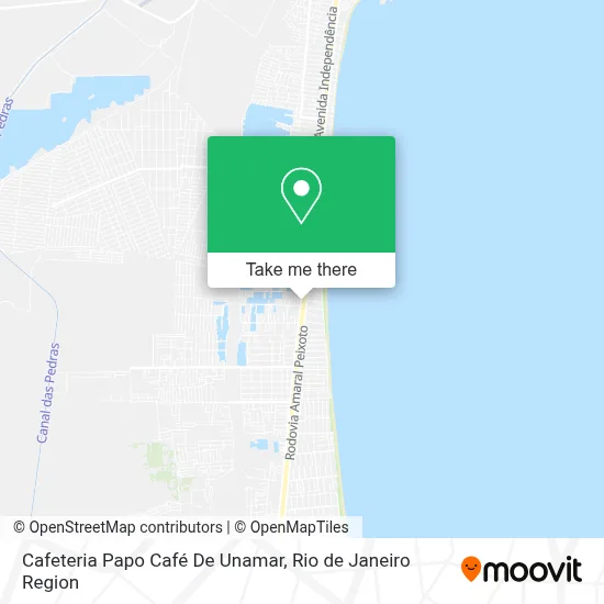 Cafeteria Papo Café De Unamar map