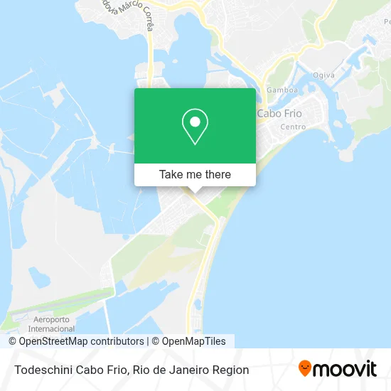 Todeschini Cabo Frio map