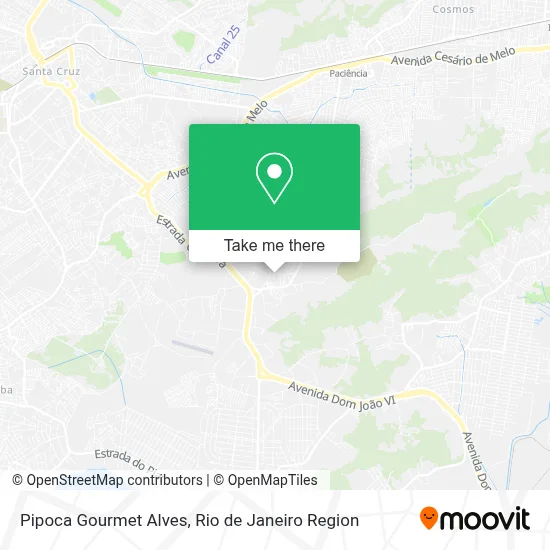 Pipoca Gourmet Alves map