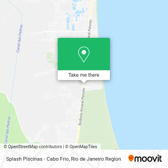 Splash Piscinas - Cabo Frio map