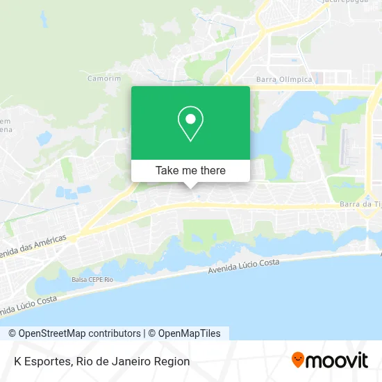 K Esportes map