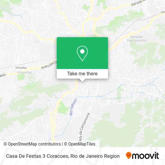 Casa De Festas 3 Coracoes map