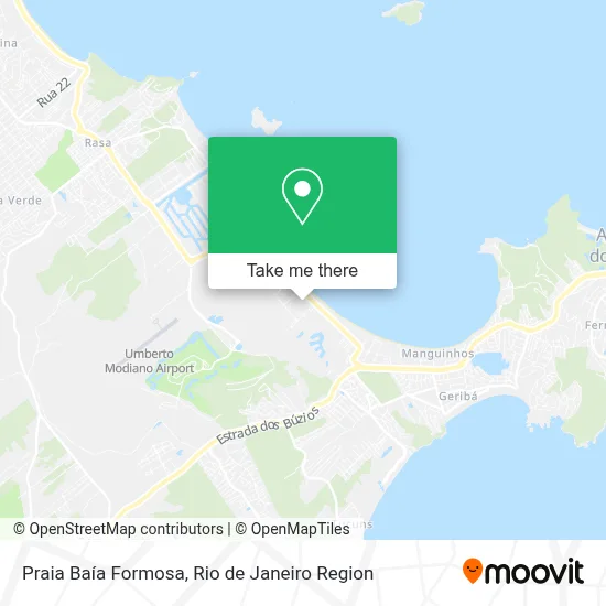 Praia Baía Formosa map