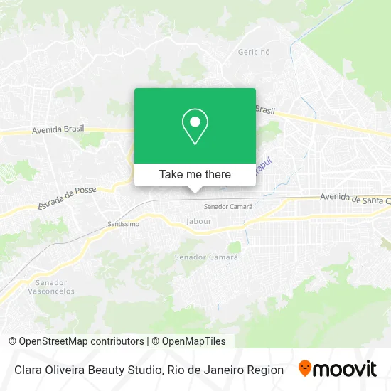 Clara Oliveira Beauty Studio map