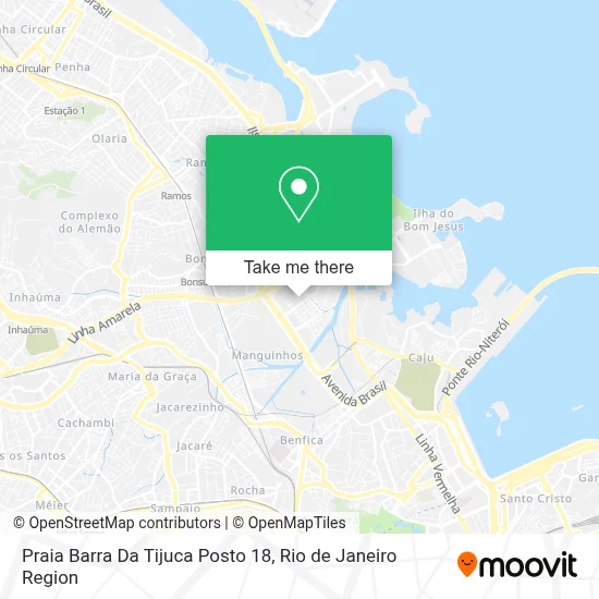 Praia Barra Da Tijuca Posto 18 map