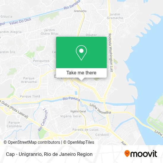 Cap - Unigranrio map