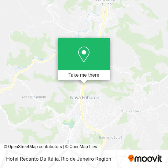 Hotel Recanto Da Itália map