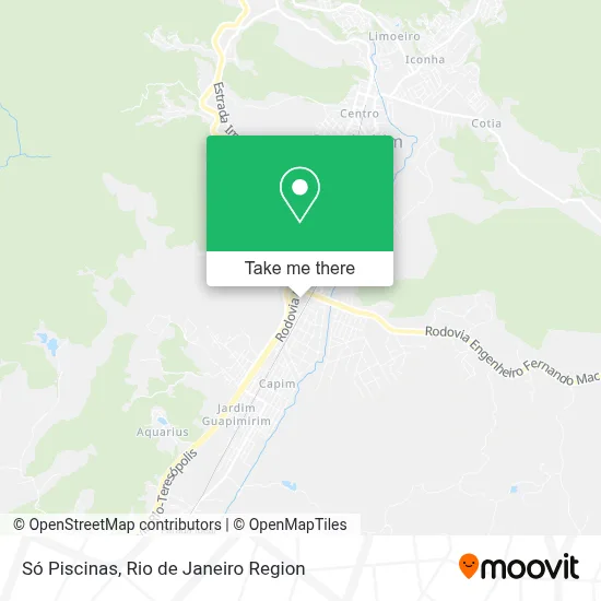 Só Piscinas map