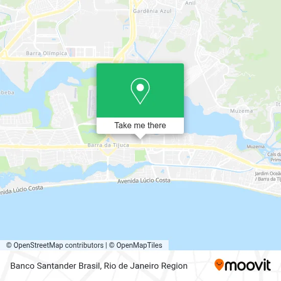 Banco Santander Brasil map