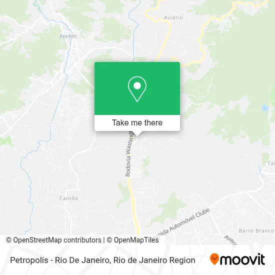 Petropolis - Rio De Janeiro map