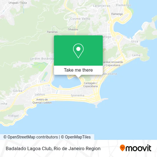 Badalado Lagoa Club map