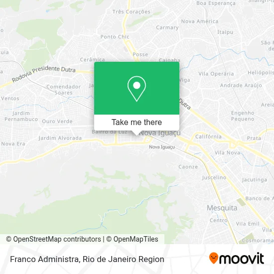 Franco Administra map