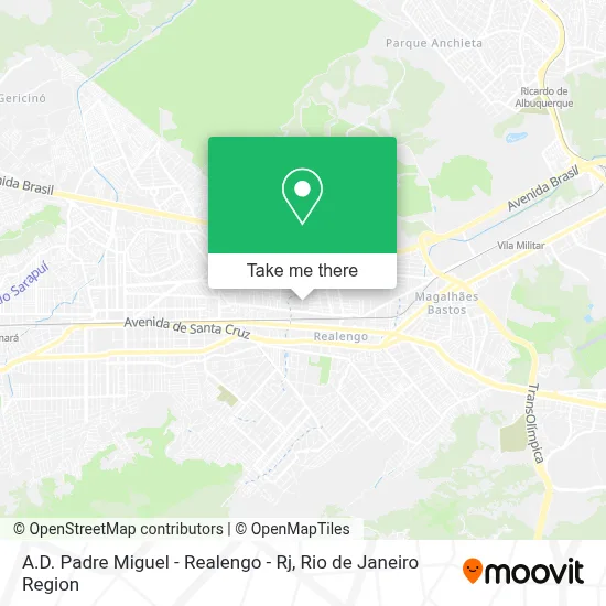 A.D. Padre Miguel - Realengo - Rj map