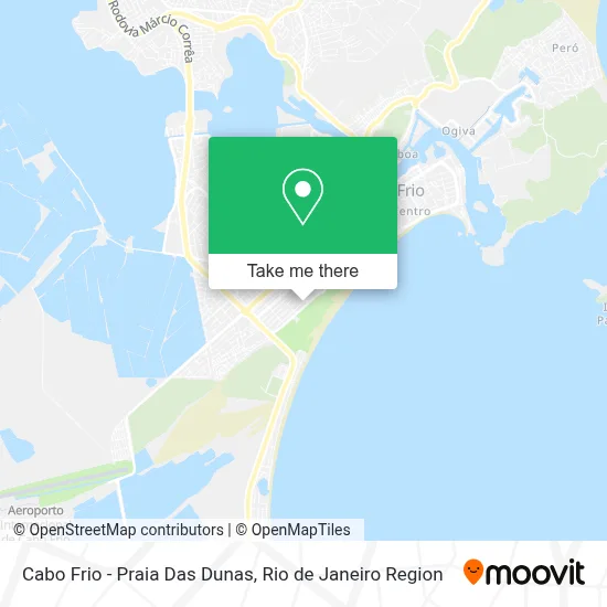 Cabo Frio - Praia Das Dunas map