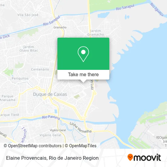 Elaine Provencais map