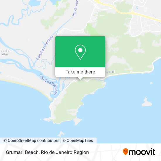 Grumari Beach map