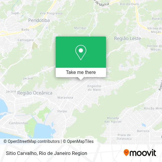 Sitio Carvalho map