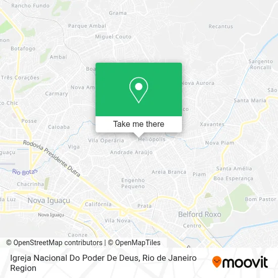 Igreja Nacional Do Poder De Deus map