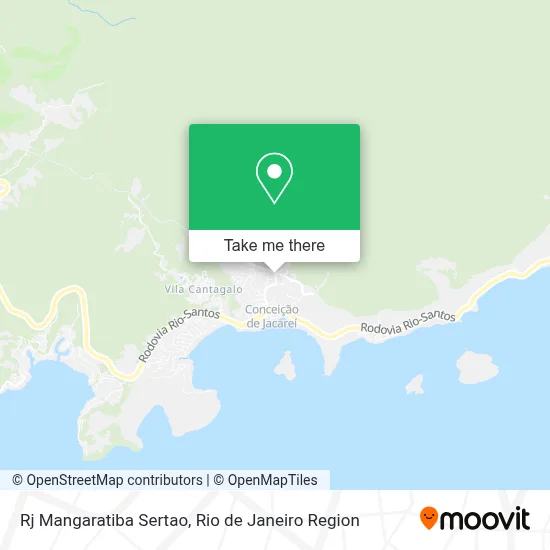 Rj Mangaratiba Sertao map