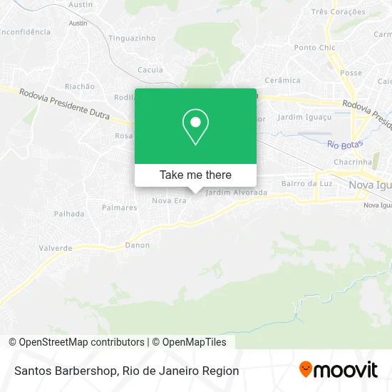 Santos Barbershop map