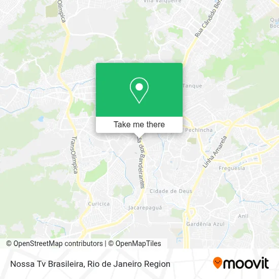 Nossa Tv Brasileira map