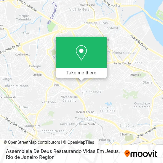 Assembleia De Deus Restaurando Vidas Em Jesus map